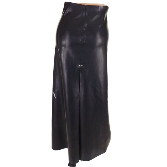 Kwaidan Editions Slit Maxi Skirt Size FR 36 US 4 S Black Rubber $1500 - Picture 9 of 16